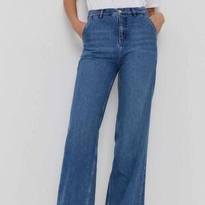 The Kooples Paris Kristy Flare Wide Leg Jeans High Rise Denim 27